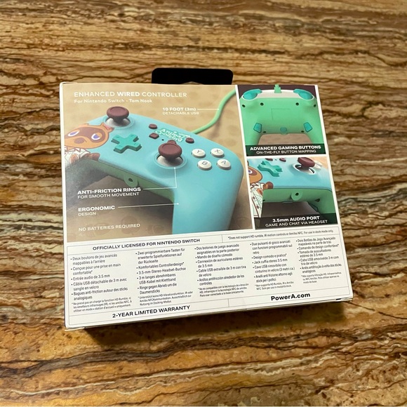 Nintendo Switch Animal Crossing Wired Gaming Controller - Picture 3 of 8